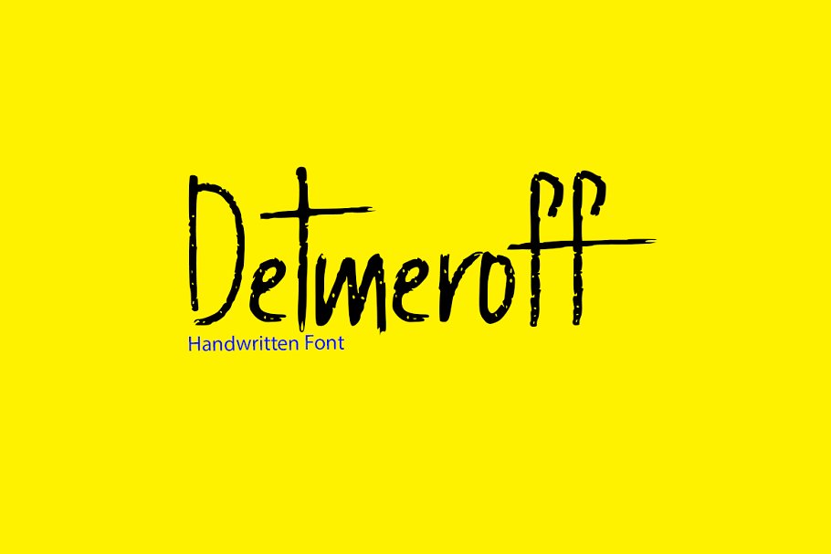 Beispiel einer Detmeroff-Schriftart #1